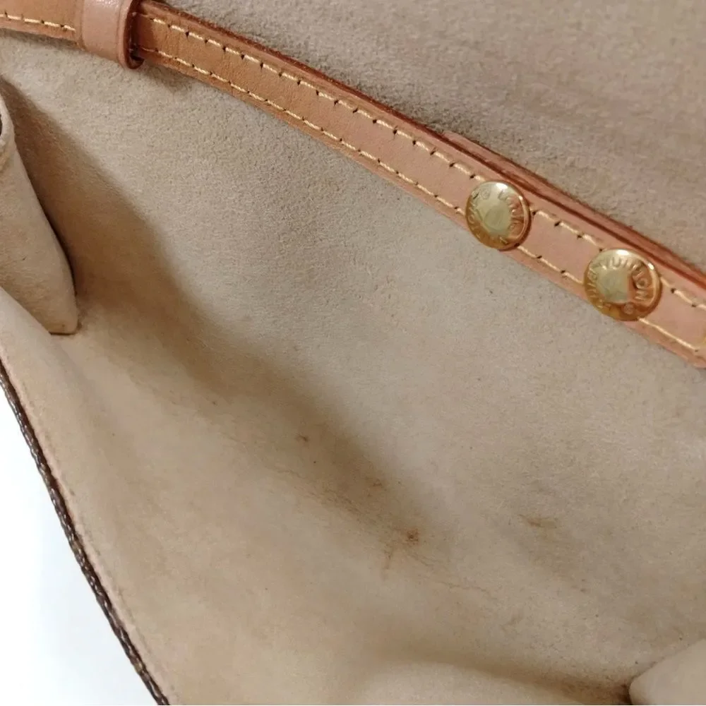 LOUIS VUITTON LV Shoulder Bag Pochette Twin PM Brown Monogram